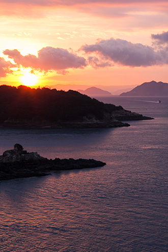 Sunset over the Seto Inland Sea