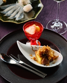 Seasonal ingredients nurtured by the rich seas and fertile lands of the Seto Inland Sea.